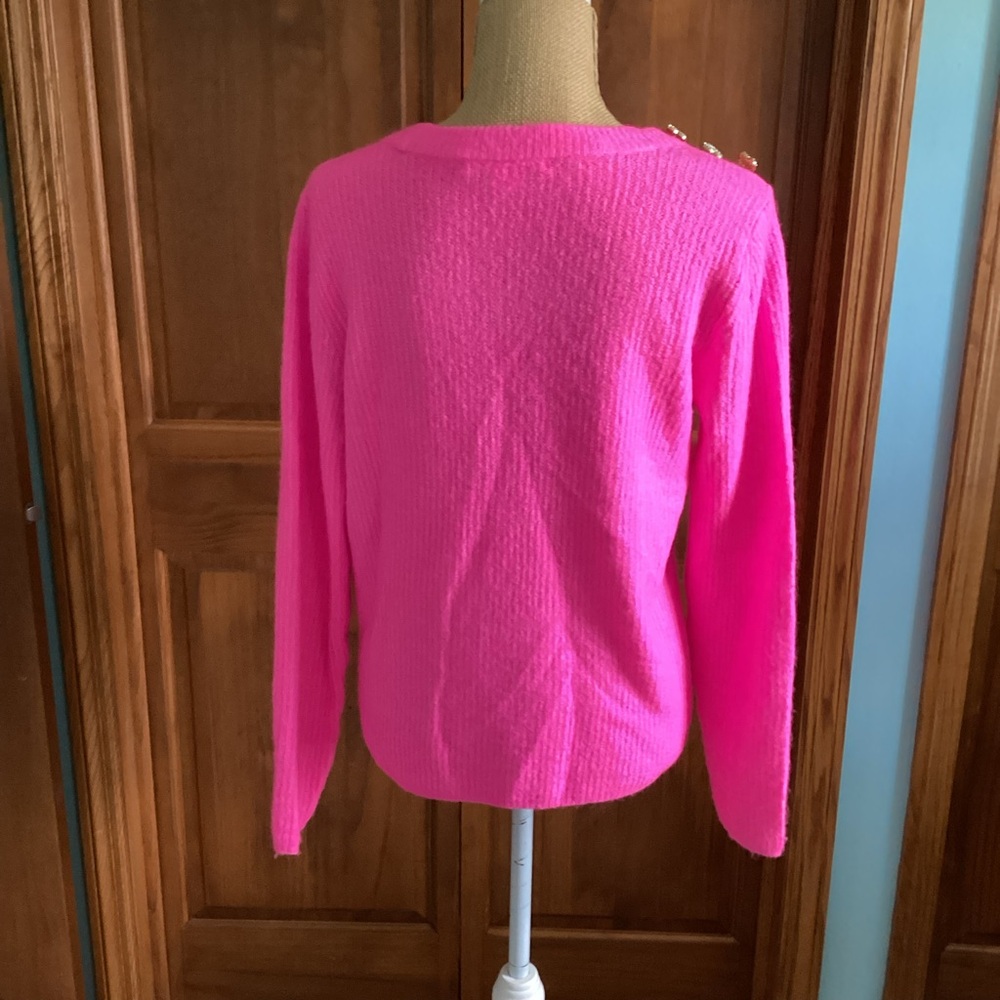 Lilly Pulitzer Morgen Pink Crew Neck Sweater - Picture 4 of 5